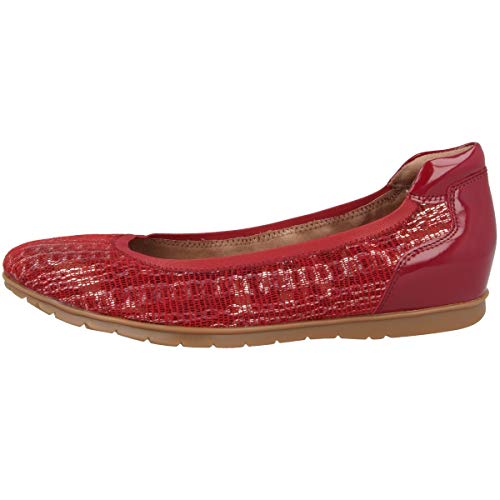 Tamaris Damen 1-1-22105-24 Geschlossene Ballerinas, Rot (Chili Struct. 569) von Tamaris