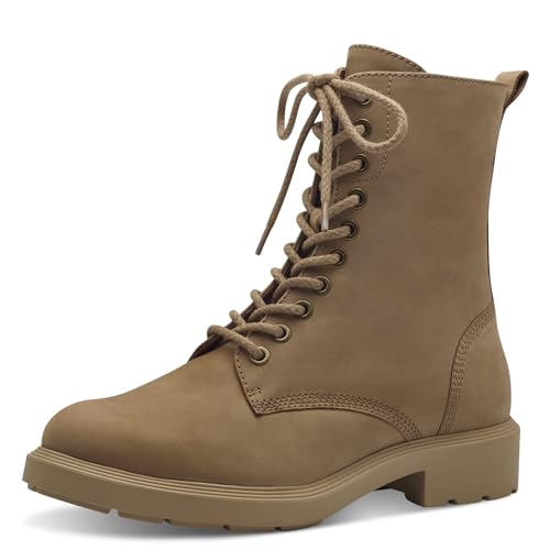 Tamaris Damen Schnürstiefel Leder; CAMEL/braun; 36 EU von Tamaris