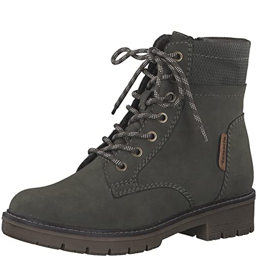 Tamaris Damen 1-1-26810 Stiefelette, Olive Nubuc, 37 EU von Tamaris