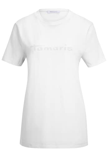 Tamaris Damen Aalen T-Shirt, Bright White, Medium EU von Tamaris