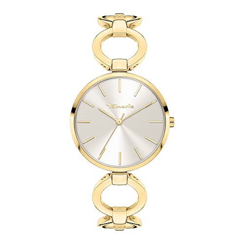 Tamaris Damen analog Quarz Uhr mit Edelstahl Armband TT-0081-MQ von Tamaris