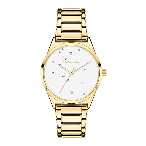 Tamaris Damen analog Quarz Uhr mit Edelstahl Armband TT-0096-MQ von Tamaris
