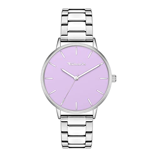 Tamaris Damen analog Quarz Uhr mit Edelstahl Armband TT-0117-MQ von Tamaris