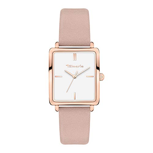 Tamaris Damen Analog Quarz Uhr mit Leder Armband TT-0016-LQ von Tamaris