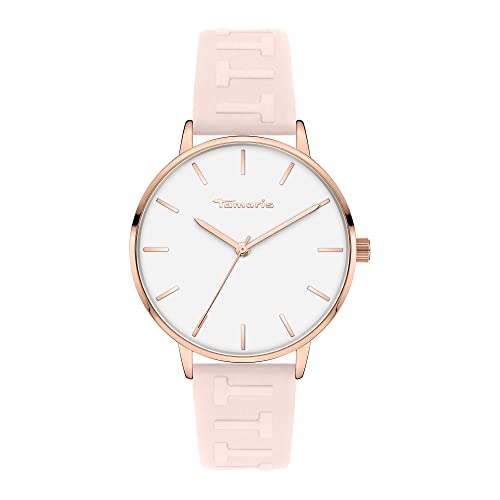 Tamaris Damen Analog Quarz Uhr mit Leder Armband TT-0106-LQ von Tamaris