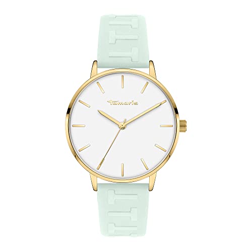 Tamaris Damen Analog Quarz Uhr mit Leder Armband TT-0107-LQ von Tamaris