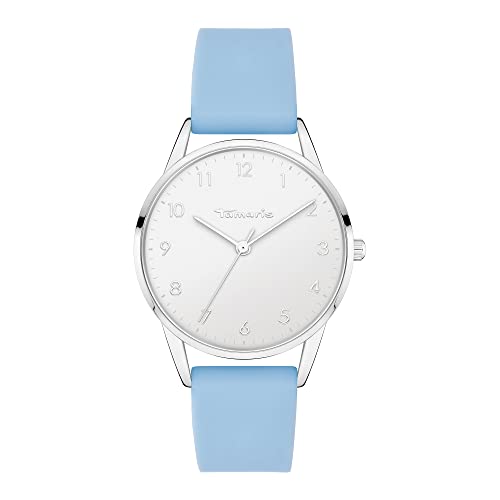 Tamaris Damen Analog Quarz Uhr mit Silikon Armband TT-0119-PQ von Tamaris