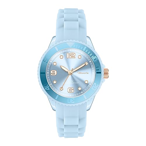 Tamaris Damen Analog Quarz Uhr mit Silikon Armband TT-0124-PQ von Tamaris