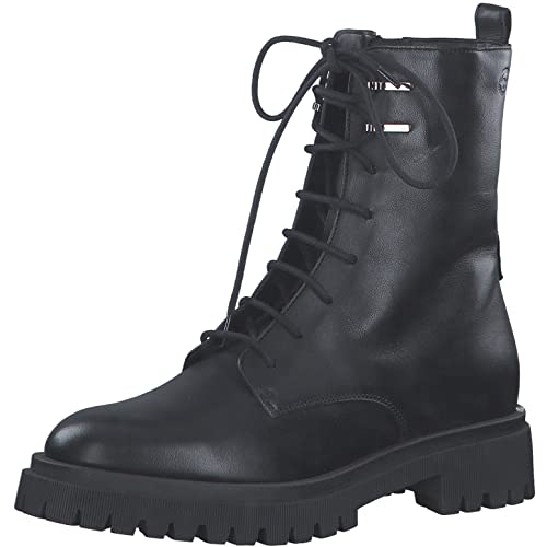 Tamaris Damen Ankle Boots, Frauen Stiefeletten,Comfort Lining,TOUCHit-Fußbett,flach,Boots,Stiefel,Bootee,Booties,halbstiefel,Black,41 EU von Tamaris