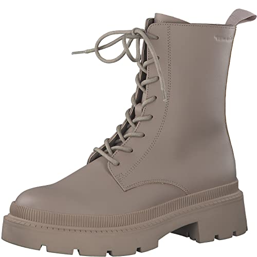 Tamaris Damen Ankle Boots, Frauen Stiefeletten,TOUCHit-Fußbett,Kurzstiefel,uebergangsschuhe,uebergangsstiefel,flach,Boots,Bootee,Taupe,39 EU von Tamaris