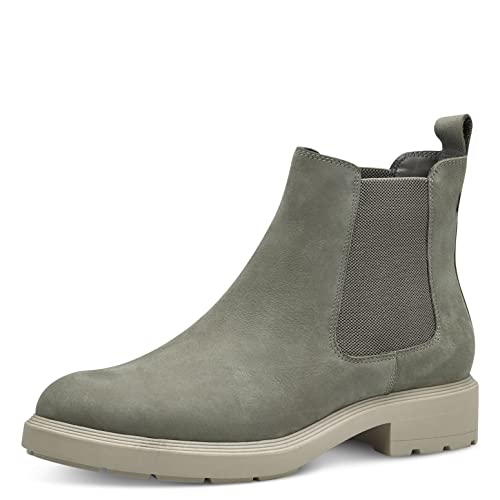 Tamaris Damen Ankle Boots, Frauen Stiefeletten,Bootee,Booties,halbstiefel,Kurzstiefel,uebergangsschuhe,uebergangsstiefel,flach,SAGE,39 EU von Tamaris