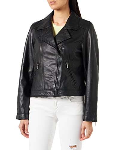 Tamaris Damen Biker Jacke ANJAR Schwarz 36 von Tamaris