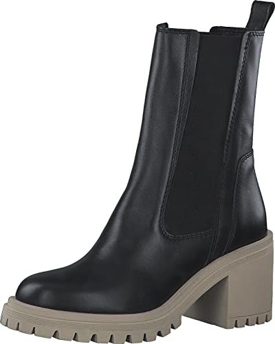 TAMARIS Damen 1-1-25932-39 Mode-Stiefel, Black/BEIGE, 42 EU von Tamaris