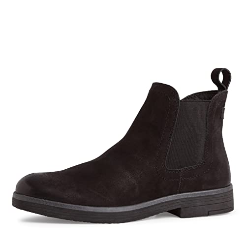 Tamaris Damen Chelsea Boots, Frauen Stiefeletten,TOUCHit-Fußbett,Schlupfstiefel,flach,Boots,Stiefel,Bootee,Booties,halbstiefel,Black,36 EU von Tamaris