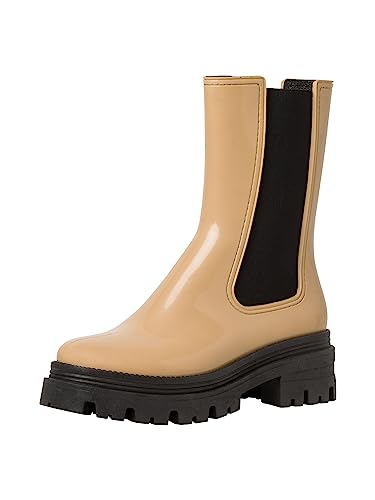 Tamaris Damen Rubberboots Blockabsatz; CAMEL/braun; 37 EU von Tamaris