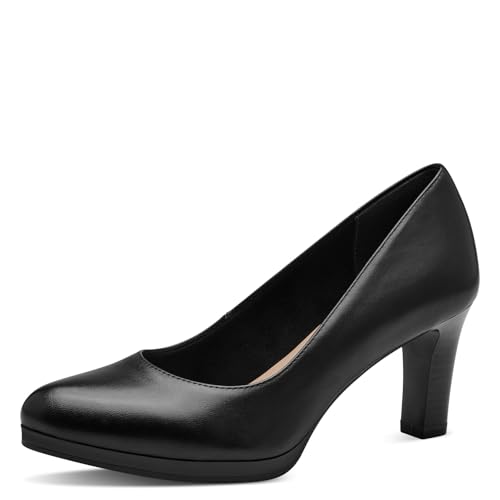 Tamaris Damen Klassische Ballerinas, Frauen Flats,TOUCHit-Fußbett,Slip-ons,klassisch elegant,Ballerinen,Pumps,Halbschuhe,Slipper,Black,40 EU von Tamaris