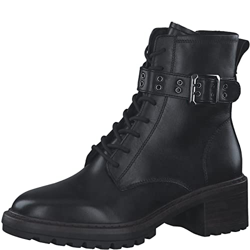 Tamaris Damen Klassische Stiefeletten, Frauen Stiefeletten,TOUCHit-Fußbett,boots,stiefel,bootee,booties,halbstiefel,kurzstiefel,BLACK,38 EU von Tamaris