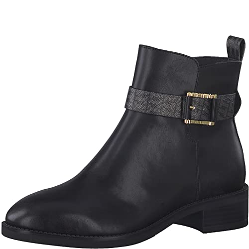 Tamaris Damen Klassische Stiefeletten, Frauen Stiefeletten,TOUCHit-Fußbett,uebergangsstiefel,hoher Absatz,Stiletto,Boots,Stiefel,Black,38 EU von Tamaris