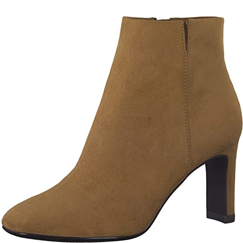 Tamaris Damen Klassische Stiefeletten, Frauen Stiefeletten,halbstiefel,Kurzstiefel,uebergangsschuhe,uebergangsstiefel,Stiletto,Cognac,40 EU von Tamaris