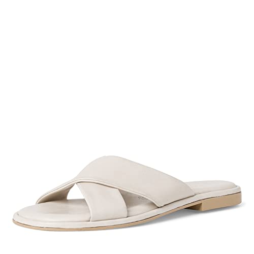 Tamaris Damen Pantoletten, Frauen Slip On,TOUCHit-Fußbett,Sandalen,Freizeitschuhe,Women's,Lady,Ladies,Schlupfschuhe,Offwhite,37 EU / 4 UK von Tamaris