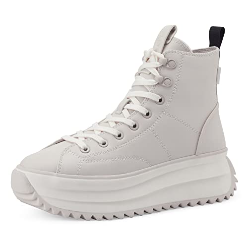 Tamaris Damen Schnürstiefel, Frauen Stiefel,wasserabweisend,warm gefüttert,halbstiefel,schnürung,Boots,Winterstiefel,Ivory,41 EU von Tamaris