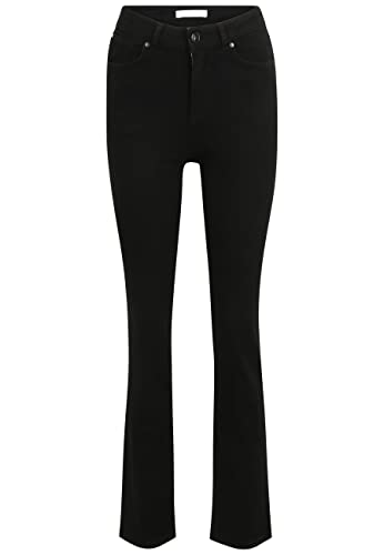 Tamaris Damen Slim Straight Jeans AGBOR Schwarz 38/30 von Tamaris