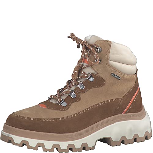 Tamaris Damen Winterstiefel, Frauen Stiefel,DUOtex,wasserabweisend,warm gefüttert,Winterboots,halbschaftstiefel,warm,Camel/ORANGE,36 EU von Tamaris