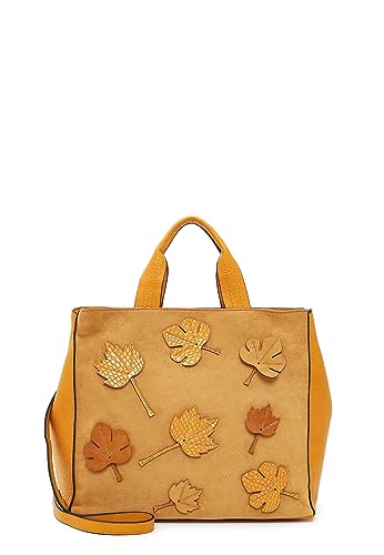 Tamaris Shopper Maxine 32550 Damen Handtaschen Floral mustard 451 von Tamaris