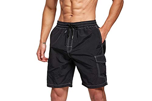 Tansozer Badehose Herren Badeshorts Herren Kurz Schwimmhosen für Männer Kurze Hosen Badehosen Schnelltrocknend Beach Shorts Herren Boardshorts Schwarz XL Tansozer Badehose Herren Badeshorts Herren Kurz Schwimmhosen für Männer Kurze Hosen Badehosen Schnelltrocknend Beach Shorts Herren Boardshorts Schwarz XL von Tansozer