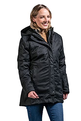 Tatonka Naika Womens 3in1 Coat, 44/44 Damen, black von Tatonka