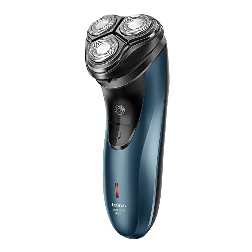 Taurus 3 Side Shave IPX7 Elektrischer Rasierer, kabellos, trocken oder nass, Laufzeit 45 min, Haarschneider, Total Curve Technology, USB-Aufladung, ergonomisch, Edelstahlklingen Taurus 3 Side Shave IPX7 Elektrischer Rasierer, kabellos, trocken oder nass, Laufzeit 45 min, Haarschneider, Total Curve Technology, USB-Aufladung, ergonomisch, Edelstahlklingen von Taurus