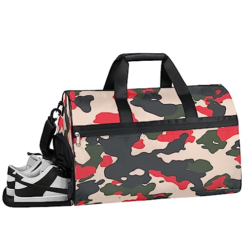 Anime Basketball Turnbeutel, Sport Turnbeutel mit Nassfach & Schuhfach, Turnbeutel für Damen, Turnbeutel für Männer, Workout Tasche, Sporttasche, Weekender Bag mit Schuhfach, Art Camouflage, von Tavisto