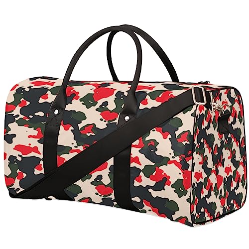 Art Camouflage Reisetasche, Weekender Taschen für Frauen Reisen, Turnbeutel, Handgepäck Taschen für Flugzeuge, Duffle Bag für Männer Reisen, Weekender Tasche, Art Camouflage von Tavisto