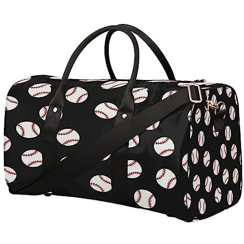 Baseball-Muster Reisetasche, Weekender Taschen für Frauen Reisen, Turnbeutel, Handgepäck Taschen für Flugzeuge, Duffle Bag für Männer Reisen, Weekender Tasche, Baseball-Muster von Tavisto