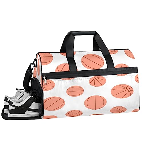 Baseball Soccer Turnbeutel, Sport Turnbeutel mit Nassfach & Schuhfach, Turnbeutel für Damen, Turnbeutel für Männer, Workout-Tasche, Sporttasche, Weekender Tasche mit Schuhfach, Basketball-Muster, von Tavisto