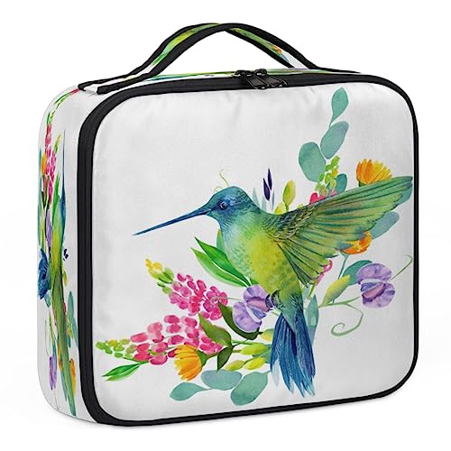 Beauty Kolibri-Make-up-Koffer, Make-up-Organizer-Tasche für Make-up-Künstler, 2-lagig, 25,4 cm, Reise-Zugkoffer, Make-up-Tasche für Kosmetik, Friseure, Nageltechnik, Beauty Kolibri, 26,7 x 22,9 x 8,9 von Tavisto