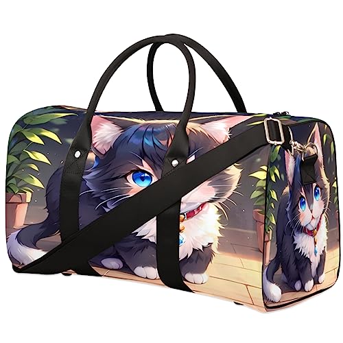 Blue Eyed Cat Reisetasche, Weekender Taschen für Frauen Reisen, Turnbeutel, Handgepäck Taschen für Flugzeuge, Duffle Bag für Männer Reisen, Weekender Tasche, Blauäugige Katze von Tavisto