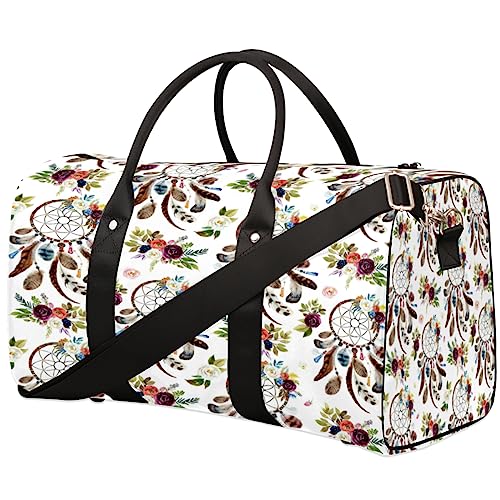 Boho Traumfänger Muster Reisetasche, Weekender Taschen für Frauen Reisen, Turnbeutel, Handgepäck Taschen für Flugzeuge, Duffle Bag für Männer Reisen, Weekender Tasche, Reise Duffle Bag, von Tavisto