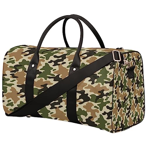 Camouflage Reisetasche, Weekender Taschen für Frauen Reisen, Turnbeutel, Handgepäck Taschen für Flugzeuge, Duffle Bag für Männer Reisen, Weekender Tasche, Camouflage von Tavisto