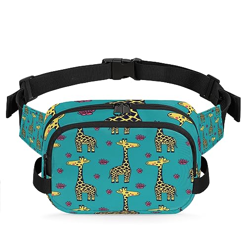 Cartoon Giraffe Durable Waterproof Fanny Pack with Double Zipper Closure - Organize Your Essentials with Ease - Lightweight and Comfortable for Men and Women, Cartoon-Giraffe von Tavisto