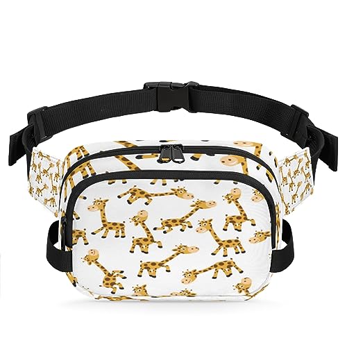 Cartoon Giraffe Durable Waterproof Fanny Pack with Double Zipper Closure - Organize Your Essentials with Ease - Lightweight and Comfortable for Men and Women, Cartoon Giraffen von Tavisto