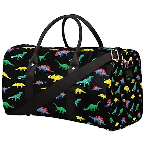 Dinosaurier-Muster Reisetasche, Weekender Taschen für Frauen Reisen, Turnbeutel, Handgepäck Taschen für Flugzeuge, Duffle Bag für Männer Reisen, Weekender Tasche, Dinosaurier-Muster von Tavisto