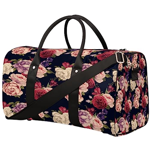 Fashion Rose Reisetasche, Weekender Taschen für Frauen Reisen, Turnbeutel, Handgepäck Taschen für Flugzeuge, Duffle Bag für Männer Reisen, Weekender Tasche, Fashion Rose von Tavisto