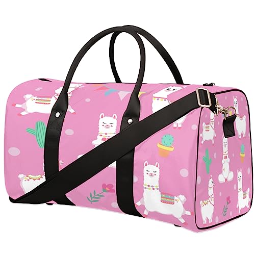 Fitness Llama Reisetasche, Weekender Taschen für Frauen Reisen, Turnbeutel, Handgepäck Taschen für Flugzeuge, Duffle Bag für Männer Reisen, Weekender Tasche, Fitness-Lama von Tavisto