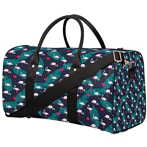 Flamingo Print Reisetasche, Weekender Taschen für Frauen Reisen, Turnbeutel, Handgepäck Taschen für Flugzeuge, Duffle Bag für Männer Reisen, Weekender Tasche, Flamingo-Aufdruck von Tavisto