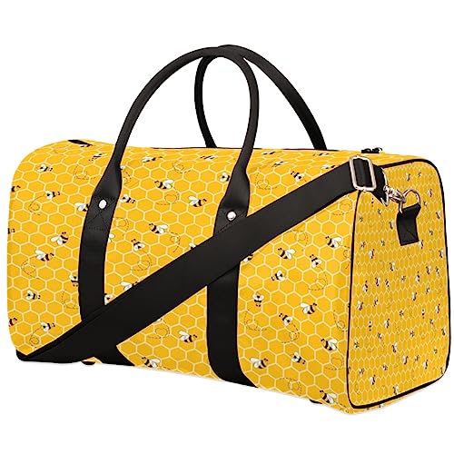 Kawaii Bee Reisetasche, Weekender Taschen für Frauen Reisen, Turnbeutel, Handgepäck Taschen für Flugzeuge, Duffle Bag für Männer Reisen, Weekender Tasche, Kawaii Biene von Tavisto