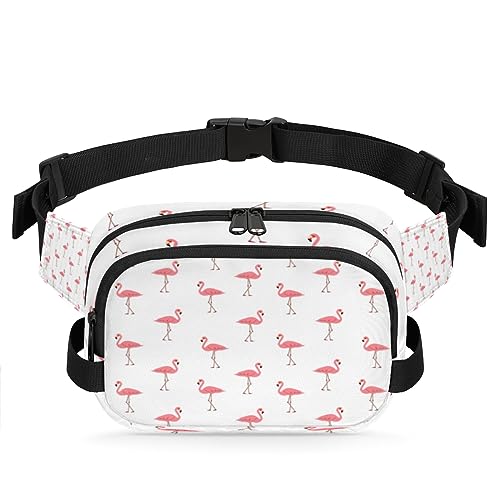 Lustige Elefanten-Gürteltasche mit doppeltem Reißverschluss, langlebig, wasserdicht, organisieren Sie Ihre wichtigen Dinge mit Leichtigkeit, leicht und bequem für Männer und Frauen, Lustiger Flamingo von Tavisto