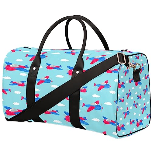 Lustige Flugzeug Reisetasche, Weekender Taschen für Frauen Reisen, Turnbeutel, Handgepäck Taschen für Flugzeuge, Duffle Bag für Männer Reisen, Weekender Tasche, Lustige Flugzeuge von Tavisto