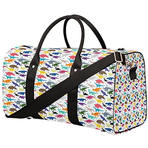 Niedliche Dinosaurier-Malerei-Reisetasche, Weekender Taschen f黵 Frauen Reisen, Turnbeutel, Handgep鋍ktaschen f黵 Flugzeuge, Duffle Bag f黵 M鋘ner Reisen, Weekender Tasche, Reisetasche, Niedliche von Tavisto