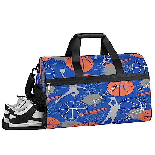 Pinguin Tiere Turnbeutel, Sport Turnbeutel mit Nassfach & Schuhfach, Turnbeutel für Damen, Turnbeutel für Männer, Workout-Tasche, Sporttasche, Weekender Bag mit Schuhfach, Personalisierter Basketball, von Tavisto